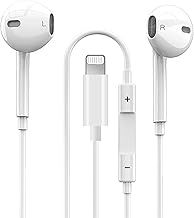 YABABU Wired Headphones for iPhone,HiFi-Audio Stereo Noise Isolating Earbuds,Wired Earbuds with Mic+Volume Control Compatible with iPhone 13/12/11//Xs Max/Xr/Xs/X/8/7Support All iOS System