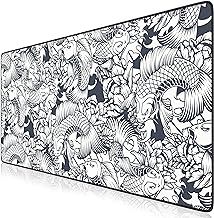 TITANWOLF - XXL Mouse Mat - Mouse Pad 900 x 400 x 3mm –Speed Gaming Mouse Pad - Extra Large - Table Mat Large Size - improved Precision and Speed – Design Koi Tattoo