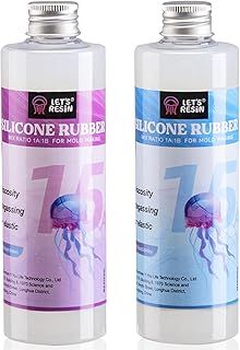 LET'S RESIN 580g Silicone Mould Making Kit, Translucent Silicone Rubber, 1:1 by Weight, Super Elastic Liquid Mold Making Silicone - Ideal for 3D Molds, Resin Molds, Silicone Molds - 4H Fast Cure
