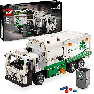 LEGO Technic Mack LR Electric Garbage Truck Toy for Boys & Girls aged 8 Plus Years Old, Recycling Bin Lorry with Realistic Features, Vehicle Gift Idea 42167