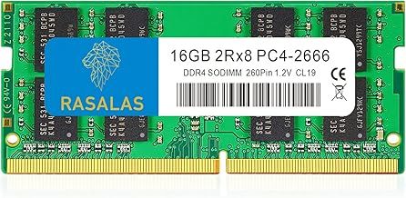 16GB×1 DDR4-2666 2666MHz PC4-21300 2Rx8 260pin Laptop SODIMM CL19 1.2V SDRAM Unbuffered Memory RAM