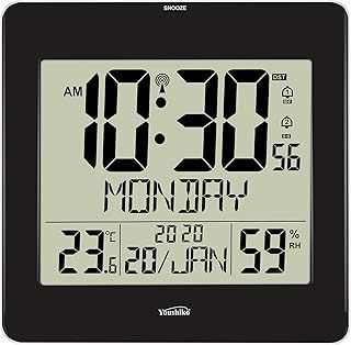 Large Jumbo LCD Radio Controlled (UK & Ireland Version/Premium Quality/Clear Display) Silent Wall & Desk Clock, Helpful for DEMENTIA & ALZHEIMER SUFFERERS