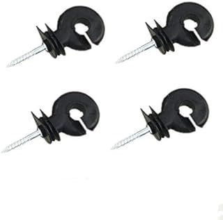 KATSU Electric Fence Ring Insulators 50X Pack, Screw-in Ring Insulators Electric Fence Accessories for Wood Posts Field Guardian Fencing Pasture Gates 667100