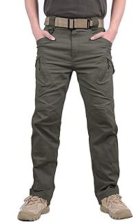 Men's Outdoor Scratch-Resistant Tactical Pants Lightweight Outdoor Cargo Pants Work Trousers