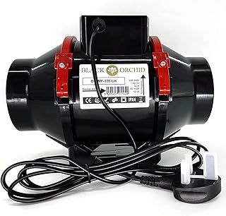 4 Inch - 100 mm Universal Budget Silent Fan Filter Duct Kit for Grow Tent Quiet Operation Inline Extractor Fan Air Diffuser Hydroponic Carbon Filter Flexible Ducting Smell Odor Temperature