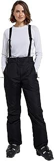 Mountain Warehouse Moon Womens Ski Pants - Isotherm, Microfibre Insulated & Snowproof Trousers, Adjustable Waist & Detachable Braces - for Skiing, Snowboarding