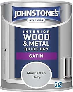 Johnstone's Quick Dry Satin, Manhattan Grey, 750ml