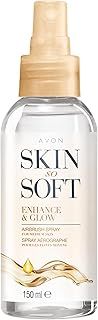 Avon Skin So Soft Enhance & Glow Airbrush Tanning Spray 150ml, Sun-Kissed Glow, Quick Drying, Easy to Use, Cruelty Free