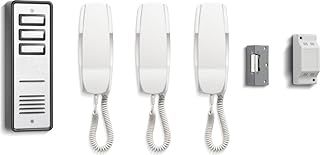BS03-NEW 3 WAY BELL 903 AUDIO DOOR PHONE INTERCOM WITH ELECTRIC LOCK KIT & POWER SUPPLY