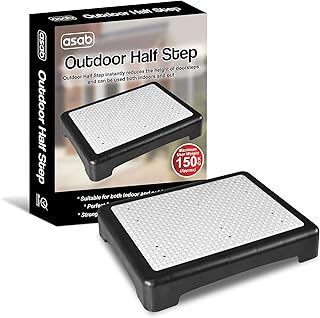 Half Step Stool Durable Plastic Outdoor Step with Non-slip Surface Bath Step Portable & Easy to Store Doorstep Stool for Elderly and Disabled for Doorways Doorstep & Bathroom