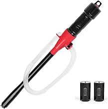 Flintronic Battery Operated Liquid Transfer Pump, Portable Power Battery Fuel Pump, Electric Syphon Pump, Fuel Transfer Pump, Liquid Fuel Siphon Transfer Handy Pump for Gas Water Oil Other Liquids
