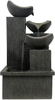 Streetwize – Solar Powered Cascading Slate Water Feature, Garden Fountain – No Running Costs, Eco Friendly Decking Patio Fountain (GW280)