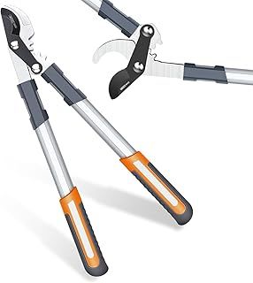 AIRAJ Bypass Loppers 43cm,Gardening Tree Loppers,Cuts 3cm Branches,Teflon Coated and SK5 Sharp Blades,Can Cut Dry and Wet Branches