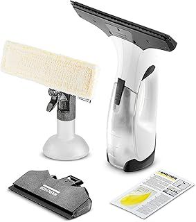 Kärcher Window Cleaner WV 2 Plus N, Battery Life: 35 min, LED Battery Charge Display, 2 Squeegees, Sprayer with Microfibre, 20 ml Concentrated Glass Cleaner, White, 1.633-642.0