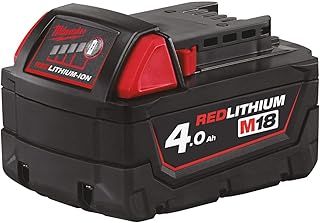Milwaukee M18B4 4.0Ah Lithium-Ion Battery - Red
