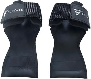 Elevate Grips Premium Gym Straps for Weightlifting - Perfect For Powerlifting, Deadlifts, Back Training or Crossfit