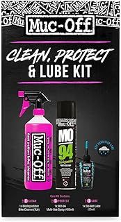 Muc-Off Clean, Protect & Lube Kit - Bike Cleaning Kit, Cleaning Bundle for MTB/Road/Gravel Bikes - Set Includes Bike Cleaner and Chain Lube