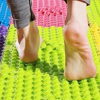 Foot Massage Acupressure Mat Game Foot Reflexology Walking Toe Plate Massage Pad Bathroom Mat Yoga Mat Sports Mat 2 PCS