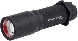 Ledlenser Police Tac Torch - PTT, x3 AAA Battery, Super Bright 280 Lumens, Lightweight, Long Distance Spotlight, Anti Roll Protection, Hiking, Dog Walking, Camping Torch, Up to 25 Hour Battery Life.