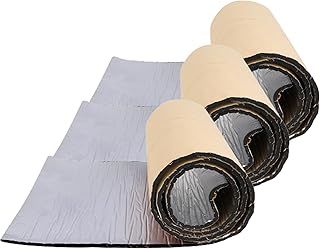 200cm*50cm 10mm Thick 3 Roll Car Sound Deadening Self Adhesive Mat, Soundproofing Panel for Van, Motor Home, Campervan Insulation