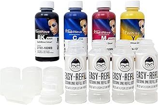 Ink Tec Sublinova Smart DTI Dye Sublimation Inks (Easy Refill Set (C,M,Y,K), 100ml)