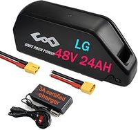 (UK Warehouse) Ebike Battery 48V 24AH LG4800cell with Charger, Lithium Electric Bike Battery for Ebike, Scooter 48v 1800W 1500W 1000W 750W 500W Motor