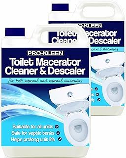 Pro-Kleen Toilet Macerator Cleaner & Descaler 10L - Highly Concentrated, Long-Lasting Formula, Compatible With All Saniflo Pump Units, Toilets & Urinals, Helps Prolong Life of Unit