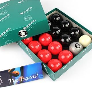 Aramith EXCLUSIVE Premier SILVER 8 BALL Edition RED and BLACK Pool Balls