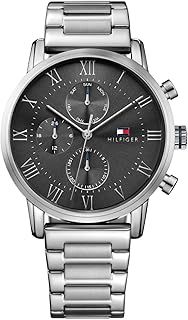Tommy Hilfiger Analogue Multifunction Quartz Watch for Men with Stainless Steel Bracelet or Leather Strap