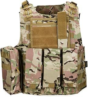 Tactical Vest Camo Molle Protection Combat Military Vest for Airsoft Paintball CS SWAT Wargame Outdoor Sport