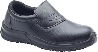 Blackrock Slip-On Safety Shoes, Mens Womens Steel Toe Cap, Chef, Nursing, Orthopedic, Non-Slip Work Shoes, Work Utility Footwear, Hygiene, Catering, Kitchen Anti-Slip - Size 11