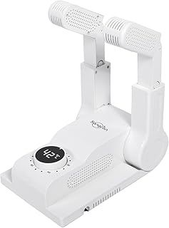 Sangcon Boot Dryer Shoe Dryer, Glove Dryer and Boot Warmer for Work Boots, 180° Adjustable Drying Rack, Telescopic Bendable Drying Port, Smart Timer Keeps Your Boots Dry and Comfortable (White)