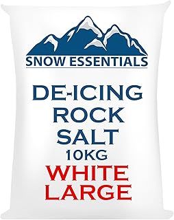 Laeto Snow Essentials 10kg Bag of Grit Rock Salt | White Grit Salt, Salt for Gritting, Rock Salt for Weeds Deicing Salt Grit, Salt for Paths, Salt for Driveways, Salt for Snow & Ice (x1 Bag)