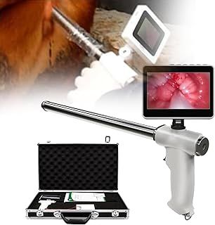 Visual Artificial Insemination Gun, Professional Visual Insemination Kit, Visual Endoscope Sperm Ai Gun Artificial Device Deferens Veterinary Breeding Kit with Rotatable Screen,Cow/Horse