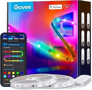 Govee RGBIC Alexa LED Strip Light, 20m Smart WiFi App Control, Alexa and Google Assistant Compatible, Music Sync LED Lights for Bedroom, Living Room