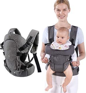 Baby Carrier Sling, Baby Carriers from Newborn,Baby Toddler Carriers Accessories Cozy Baby Holder Carrier,Adjustable Babies Wrap Sling Front Back Support for Infants 7-45lbs Girl and Boy-Grey