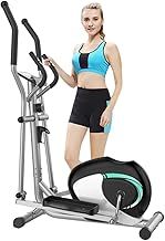 THERUN Magnetic Cross Trainer, Ultra Quiet Elliptical Trainer for Home Use, 8 Levels Adjustable Resistance Elliptical Machine For Full Body Workout w/LCD Monitor, Pulse Sensor, Bottle Holder