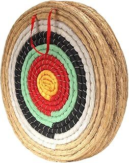 Archery Targets for Backyard Hand-Made Straw Archery Target for Recurve Bow Compound Bow or Longbow 20 Inches Traditional Bow Arrow Target for Kids Youth Adult Archery Hunting Practice