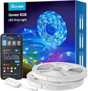 Govee RGB LED Strip Lights 10M, Smart WiFi APP Control, Colour Changing, Works with Alexa & Google Assistant, LED Strip for Bedroom, TV, 2 Rolls of 5M