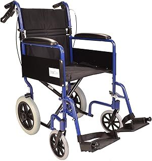 Lightweight Aluminium Folding Transit Travel Wheelchair with handbrakes - Weighs only 11kg ECTR01