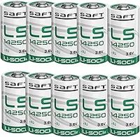 'Saft' 14250 LS14250 1/2AA 3.6V 1200mAh Lithium Battery half aa batteries Li-SOCL₂ Non-Rechargeable Battery for Dogwatch Dog Collar and Some of Movement Monitor/Home Security/Alarm (2 Batteries)