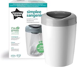 Tommee Tippee Simplee Sangenic Nappy Disposal Bin, Grey