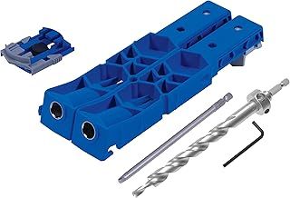 Kreg Pocket Hole Jig XL Drilling Template Wood Connection for Extra Large Pocket Holes Set with Step Drill + Deep Ash + Screwdriver Bit + Clamp Adapter