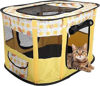 Foldable Pet Playpen, Portable Dog Cat Kennel Cage, Indoor/Outdoor Pop up Pet Tent Fence, Rectangle Delivery Room Pets Tent for Puppy Dog Kitten Cat