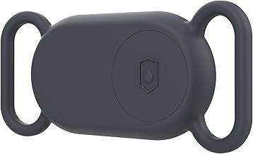 Samsung Smart Tag 2 - Dog Collar Case | Silicone Case for Dog & Cat Collars - Waterproof, Lightweight & Flexible Smart Tag 2 Holder - Attach with Puppy Loop, School Bag Straps (1 Pack - Black)