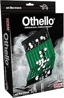 Ideal Othello On the Move travel game: A minute to learn… a lifetime to master! | Family Strategy Game | For 2 Players | Ages 7+