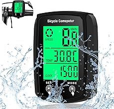 SULIVES Bike Computer - 19 Functions IP54 Waterproof - GPS Speedometer, Backlit Touch Screen - Cycling Computers - Universal Cycle Computer for Bikes