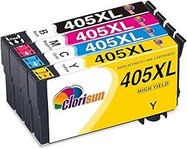 405XL Ink Cartridges for Epson 405XL 405 XL Ink for Epson Workforce Pro WF-3820 WF-4820 WF-7310 WF-7830DTWF WF-4830DTWF WF-4820DWF WF-3825DWF WF-4825DWF WF-7835DTWF Printer(4 Pack)