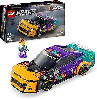 LEGO Speed Champions NASCAR Next Gen Chevrolet Camaro ZL1 Race Car Toy, Vehicle Playset for 9 Plus Year Old Boys & Girls, Kids' Bedroom Decoration, Birthday Gift Idea 76935