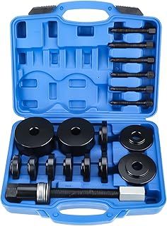 BOOMSTART 19Pcs Front Wheel Drive Bearing Removal Tool, Universal FWD Wheel Bearing Press Adapter Puller Tool Kit, for Cars Vans Light Trucks
